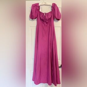Women’s Fuchsia Cottagecore Maxi Dress